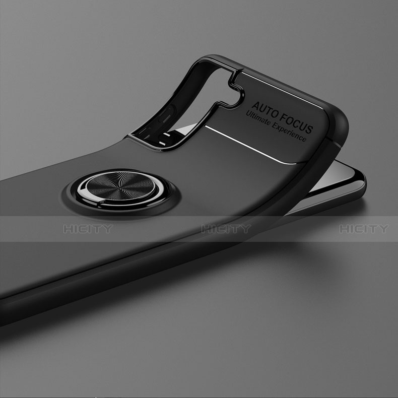 Funda Silicona Carcasa Ultrafina Goma con Magnetico Anillo de dedo Soporte para Samsung Galaxy S21 Plus 5G