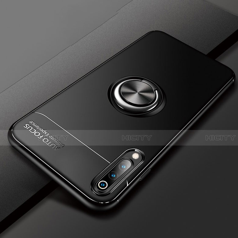 Funda Silicona Carcasa Ultrafina Goma con Magnetico Anillo de dedo Soporte para Xiaomi CC9e