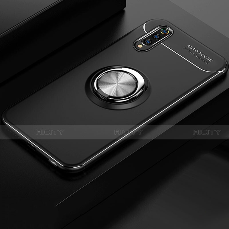 Funda Silicona Carcasa Ultrafina Goma con Magnetico Anillo de dedo Soporte para Xiaomi CC9e