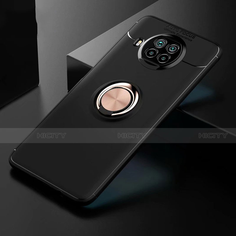 Funda Silicona Carcasa Ultrafina Goma con Magnetico Anillo de dedo Soporte para Xiaomi Mi 10T Lite 5G