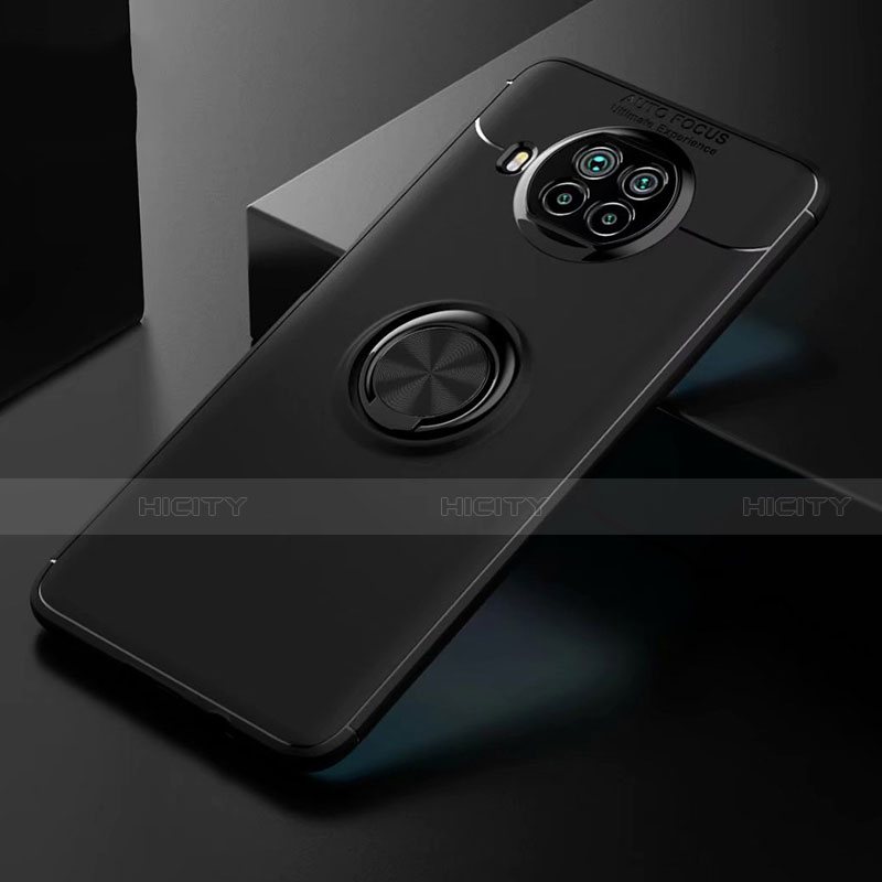 Funda Silicona Carcasa Ultrafina Goma con Magnetico Anillo de dedo Soporte para Xiaomi Mi 10T Lite 5G