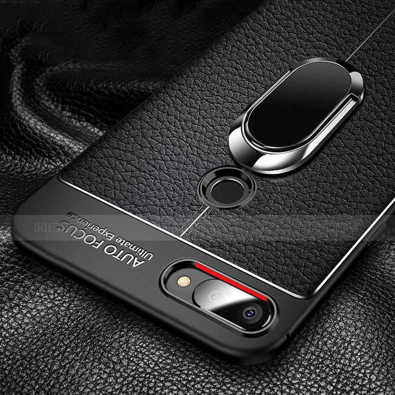 Funda Silicona Carcasa Ultrafina Goma con Magnetico Anillo de dedo Soporte para Xiaomi Mi 8 Lite