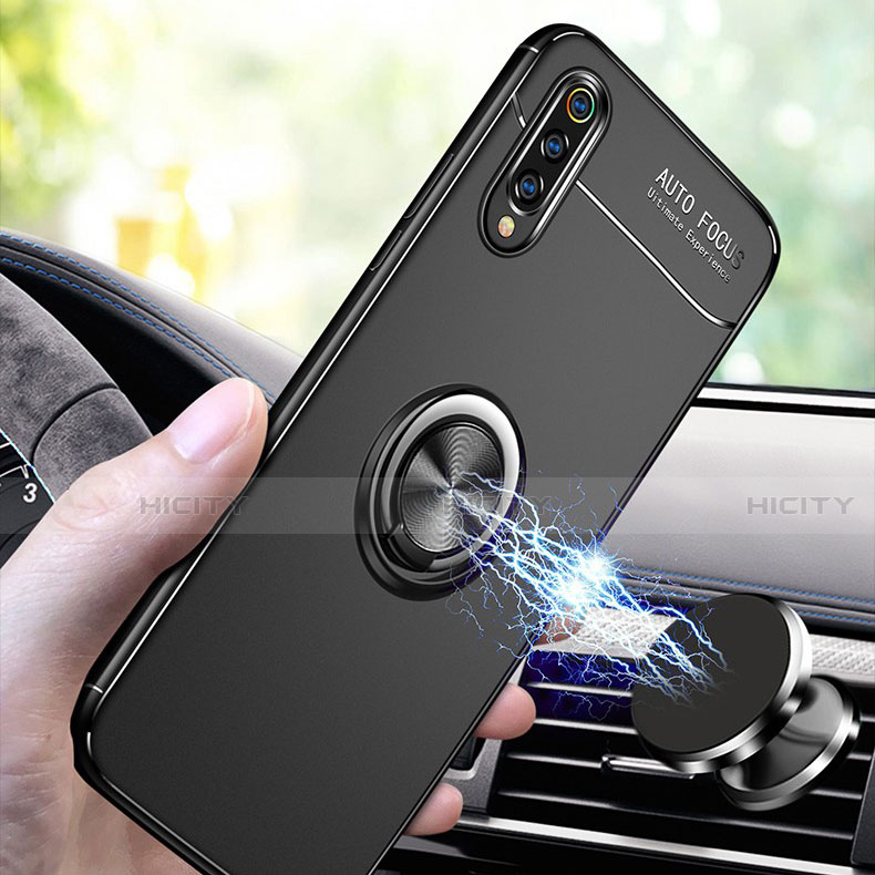 Funda Silicona Carcasa Ultrafina Goma con Magnetico Anillo de dedo Soporte para Xiaomi Mi 9