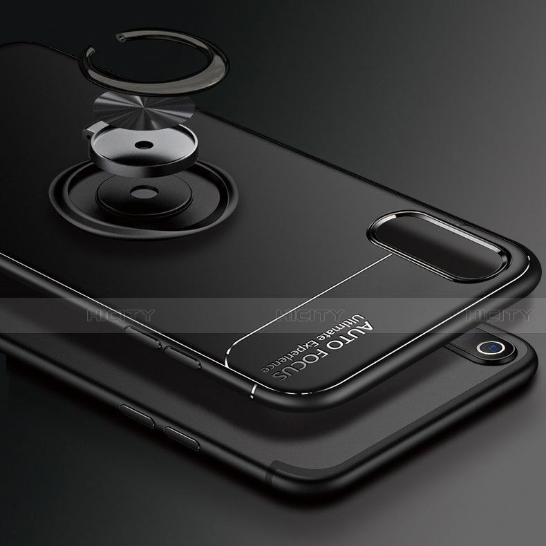 Funda Silicona Carcasa Ultrafina Goma con Magnetico Anillo de dedo Soporte para Xiaomi Mi A3