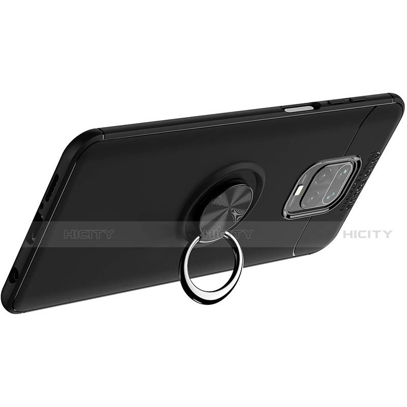 Funda Silicona Carcasa Ultrafina Goma con Magnetico Anillo de dedo Soporte para Xiaomi Poco M2 Pro