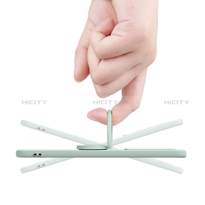 Funda Silicona Carcasa Ultrafina Goma con Magnetico Anillo de dedo Soporte para Xiaomi Poco X5 5G