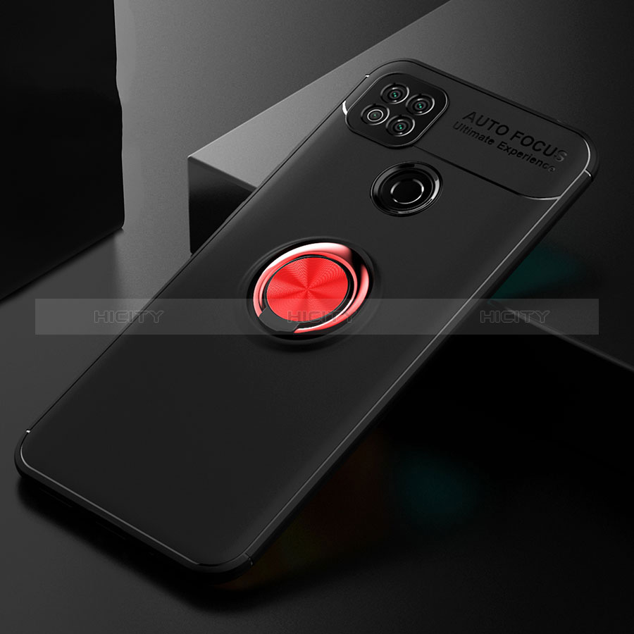 Funda Silicona Carcasa Ultrafina Goma con Magnetico Anillo de dedo Soporte para Xiaomi Redmi 10A 4G