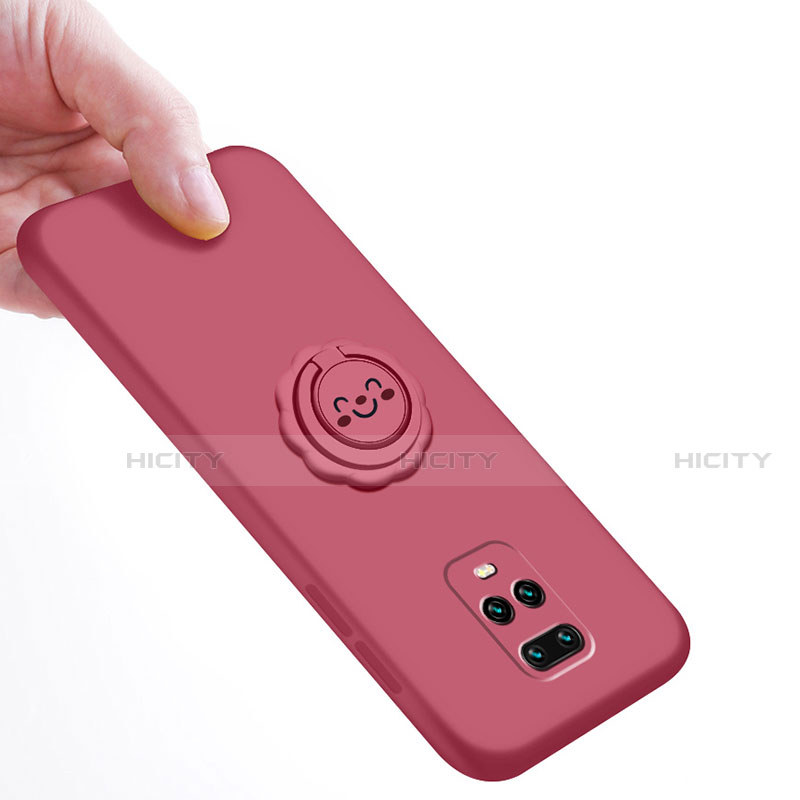 Funda Silicona Carcasa Ultrafina Goma con Magnetico Anillo de dedo Soporte para Xiaomi Redmi 10X 5G