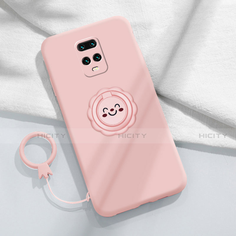 Funda Silicona Carcasa Ultrafina Goma con Magnetico Anillo de dedo Soporte para Xiaomi Redmi 10X 5G