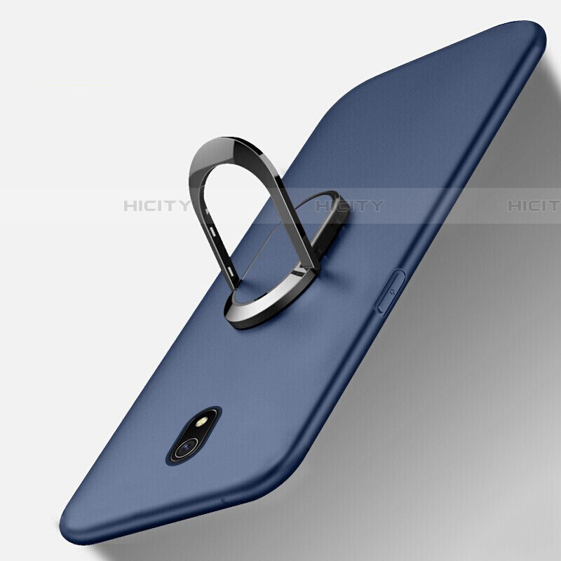 Funda Silicona Carcasa Ultrafina Goma con Magnetico Anillo de dedo Soporte para Xiaomi Redmi 8A