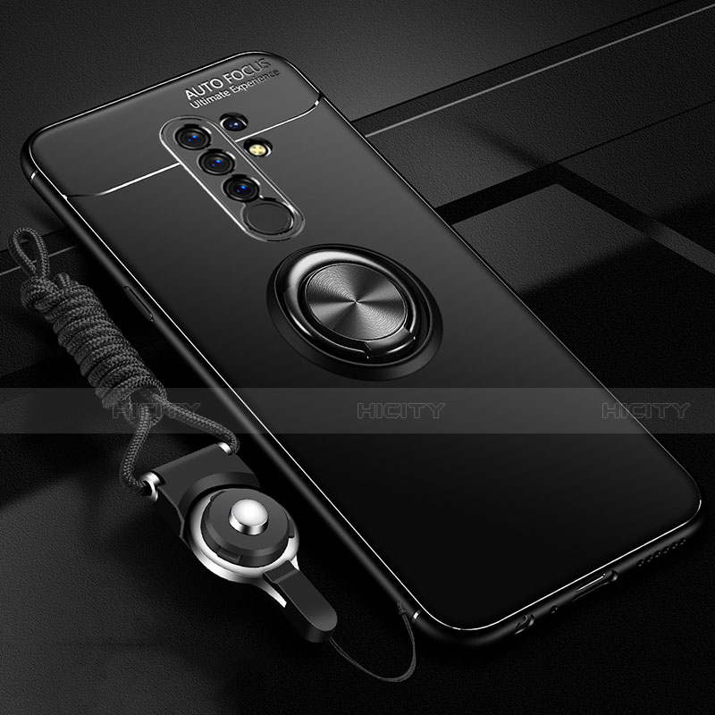 Funda Silicona Carcasa Ultrafina Goma con Magnetico Anillo de dedo Soporte para Xiaomi Redmi 9