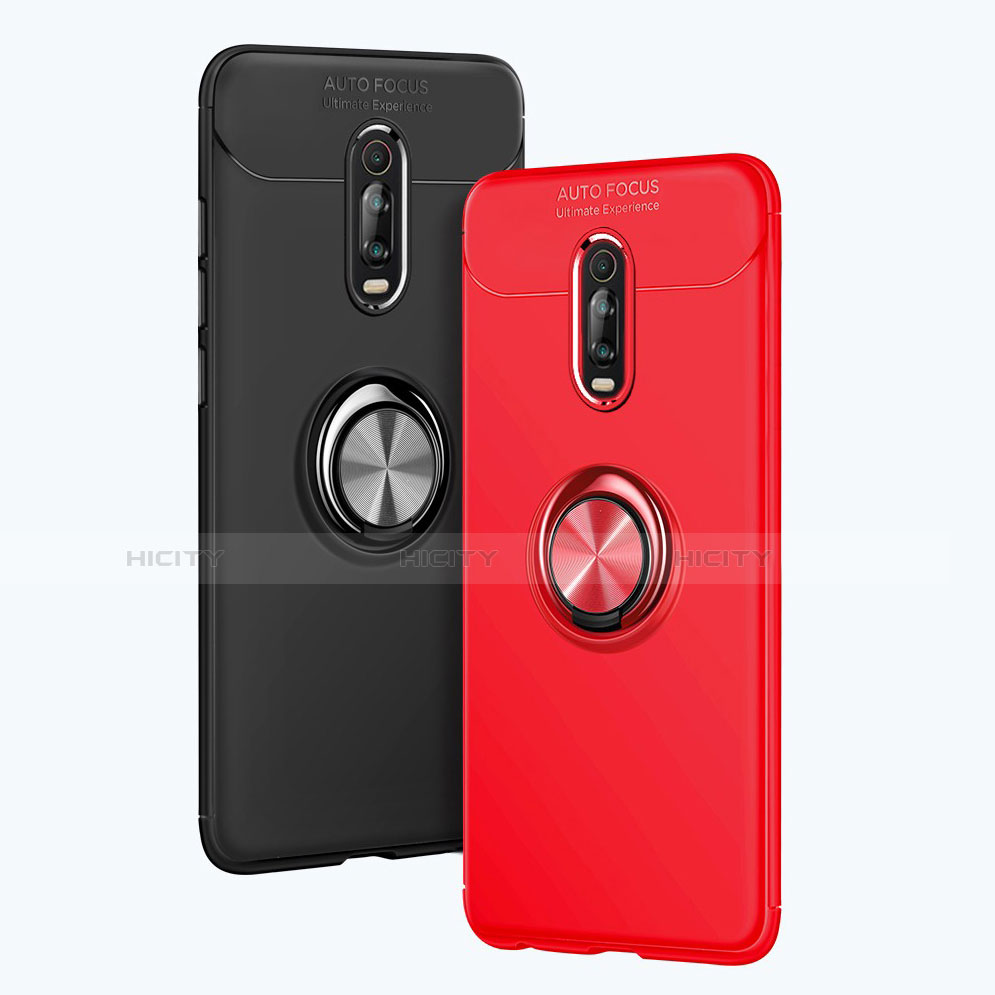 Funda Silicona Carcasa Ultrafina Goma con Magnetico Anillo de dedo Soporte para Xiaomi Redmi K20