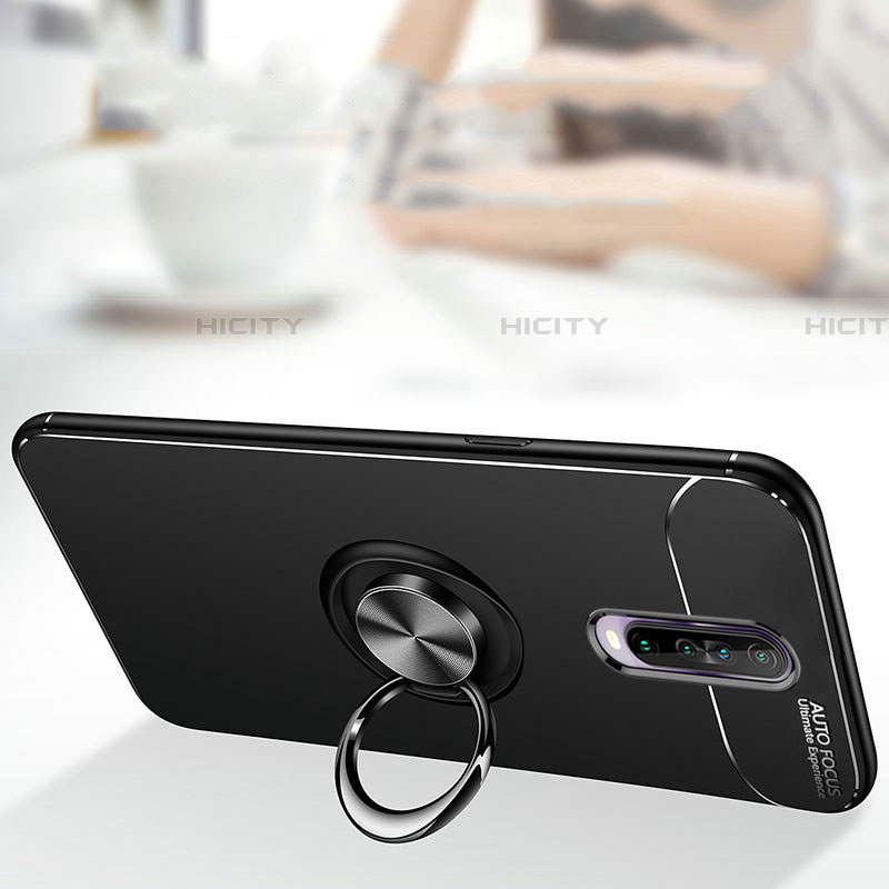 Funda Silicona Carcasa Ultrafina Goma con Magnetico Anillo de dedo Soporte para Xiaomi Redmi K30i 5G