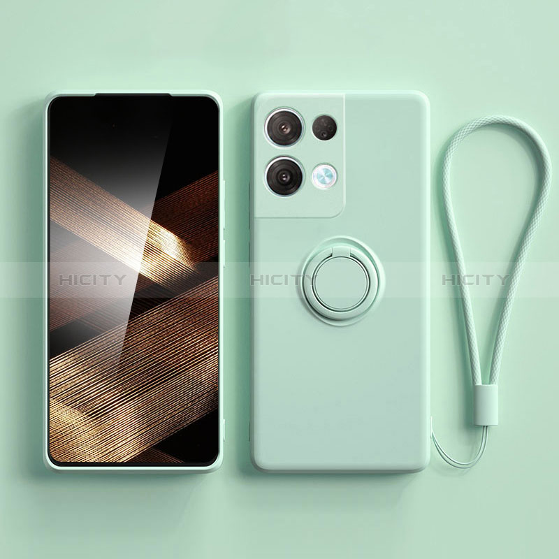 Funda Silicona Carcasa Ultrafina Goma con Magnetico Anillo de dedo Soporte S06 para Xiaomi Redmi Note 13 Pro 5G