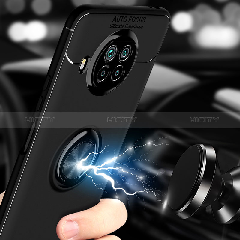Funda Silicona Carcasa Ultrafina Goma con Magnetico Anillo de dedo Soporte SD1 para Xiaomi Mi 10T Lite 5G