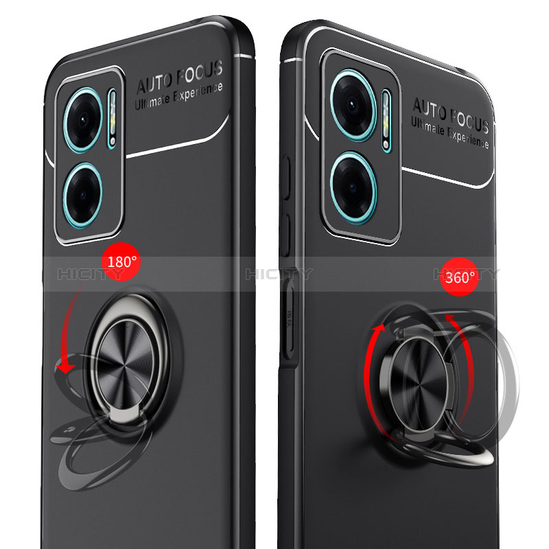 Funda Silicona Carcasa Ultrafina Goma con Magnetico Anillo de dedo Soporte SD1 para Xiaomi Redmi 10 Prime Plus 5G