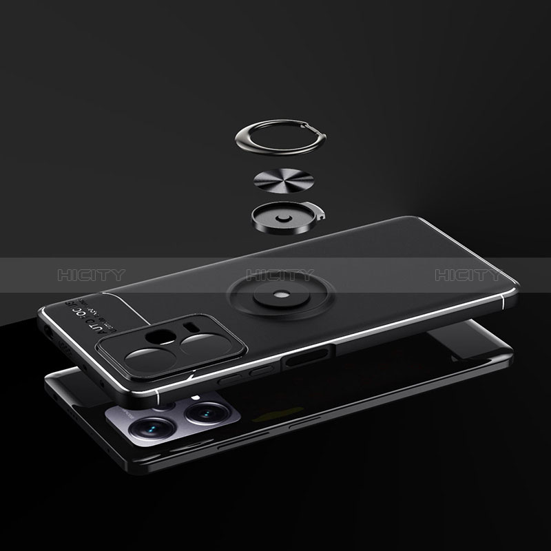 Funda Silicona Carcasa Ultrafina Goma con Magnetico Anillo de dedo Soporte SD1 para Xiaomi Redmi Note 12 Explorer