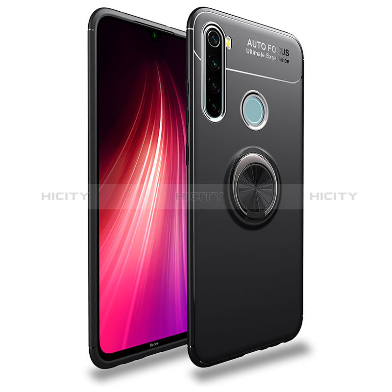 Funda Silicona Carcasa Ultrafina Goma con Magnetico Anillo de dedo Soporte SD1 para Xiaomi Redmi Note 8 (2021)