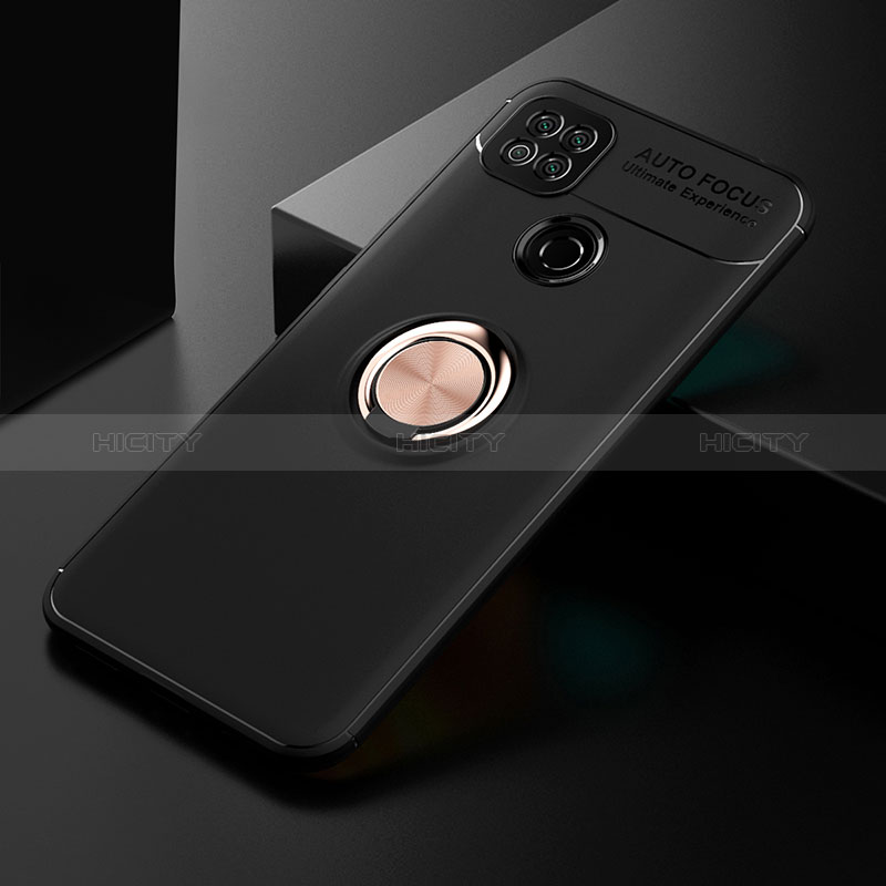 Funda Silicona Carcasa Ultrafina Goma con Magnetico Anillo de dedo Soporte SD2 para Xiaomi Redmi 10A 4G
