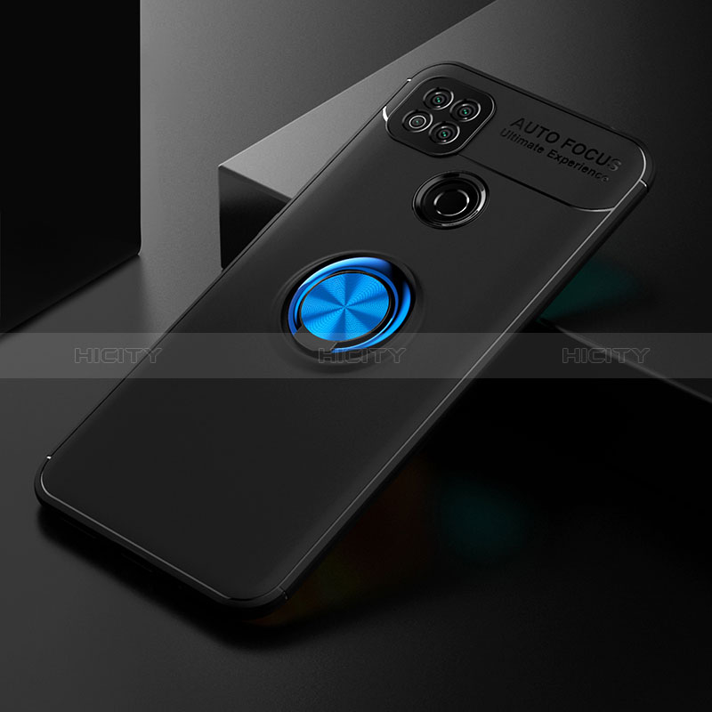 Funda Silicona Carcasa Ultrafina Goma con Magnetico Anillo de dedo Soporte SD2 para Xiaomi Redmi 10A 4G