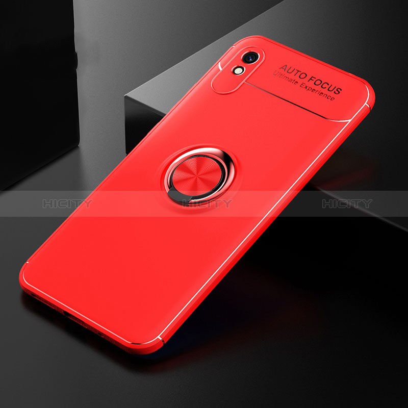 Funda Silicona Carcasa Ultrafina Goma con Magnetico Anillo de dedo Soporte SD2 para Xiaomi Redmi 9A