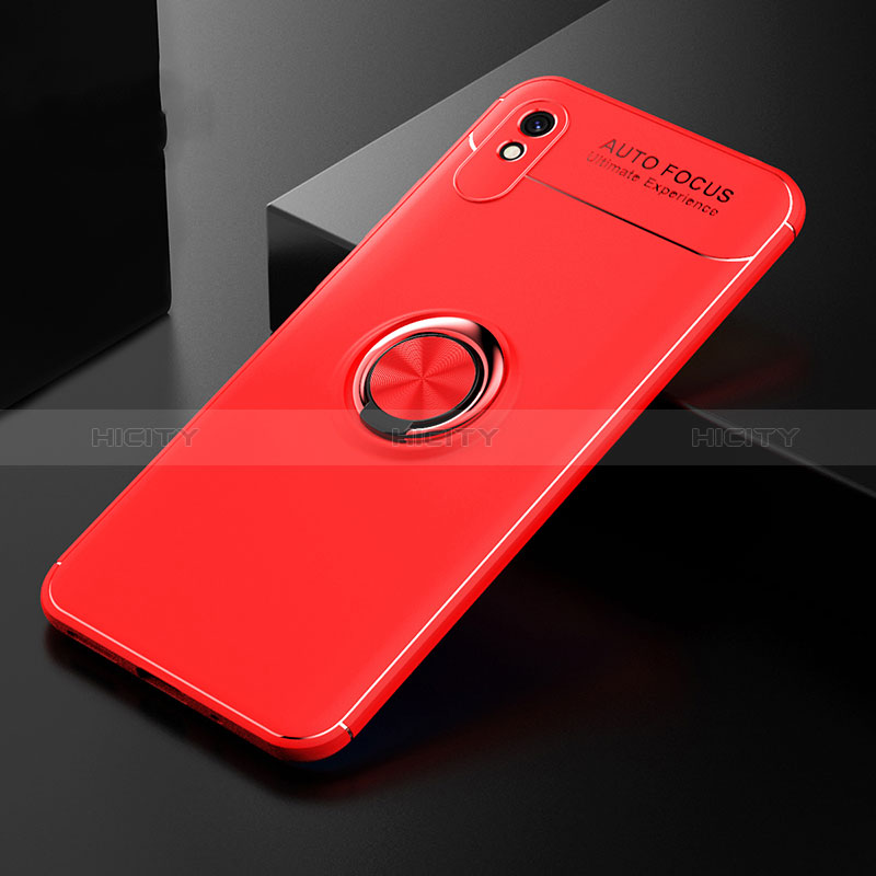 Funda Silicona Carcasa Ultrafina Goma con Magnetico Anillo de dedo Soporte SD2 para Xiaomi Redmi 9AT