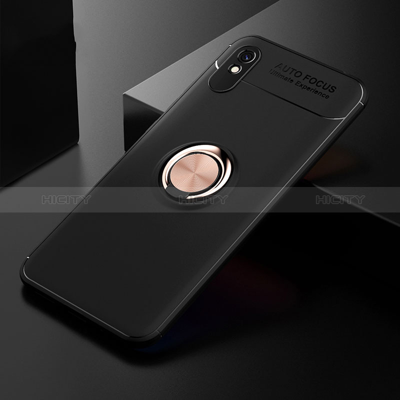 Funda Silicona Carcasa Ultrafina Goma con Magnetico Anillo de dedo Soporte SD2 para Xiaomi Redmi 9i