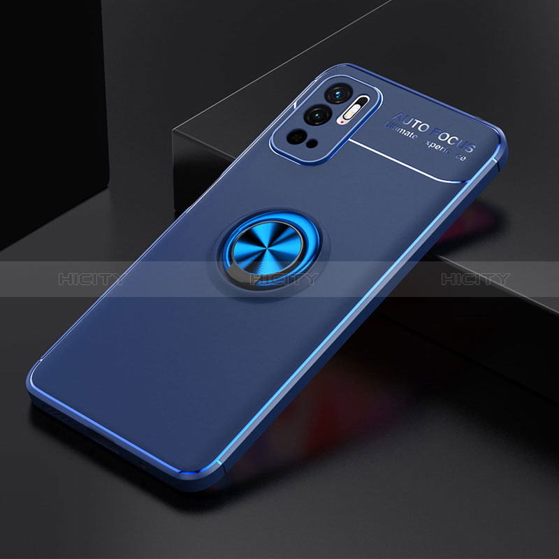 Funda Silicona Carcasa Ultrafina Goma con Magnetico Anillo de dedo Soporte SD2 para Xiaomi Redmi Note 11 SE 5G