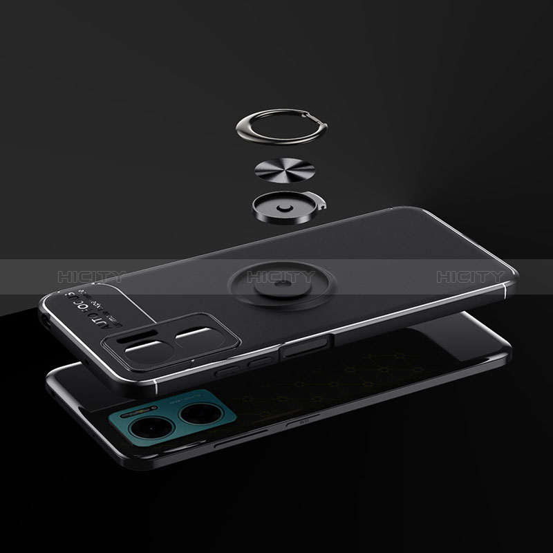Funda Silicona Carcasa Ultrafina Goma con Magnetico Anillo de dedo Soporte SD2 para Xiaomi Redmi Note 11E 5G