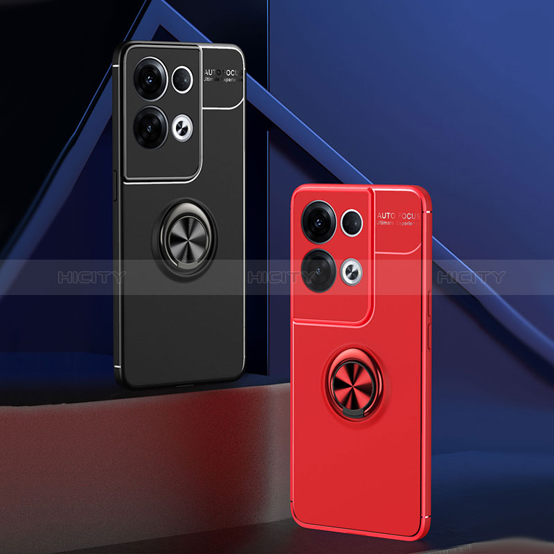 Funda Silicona Carcasa Ultrafina Goma con Magnetico Anillo de dedo Soporte SD2 para Xiaomi Redmi Note 13 5G