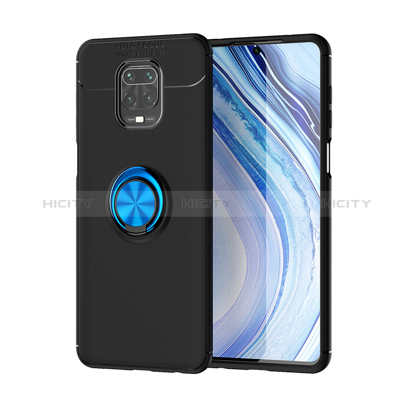 Funda Silicona Carcasa Ultrafina Goma con Magnetico Anillo de dedo Soporte SD2 para Xiaomi Redmi Note 9S