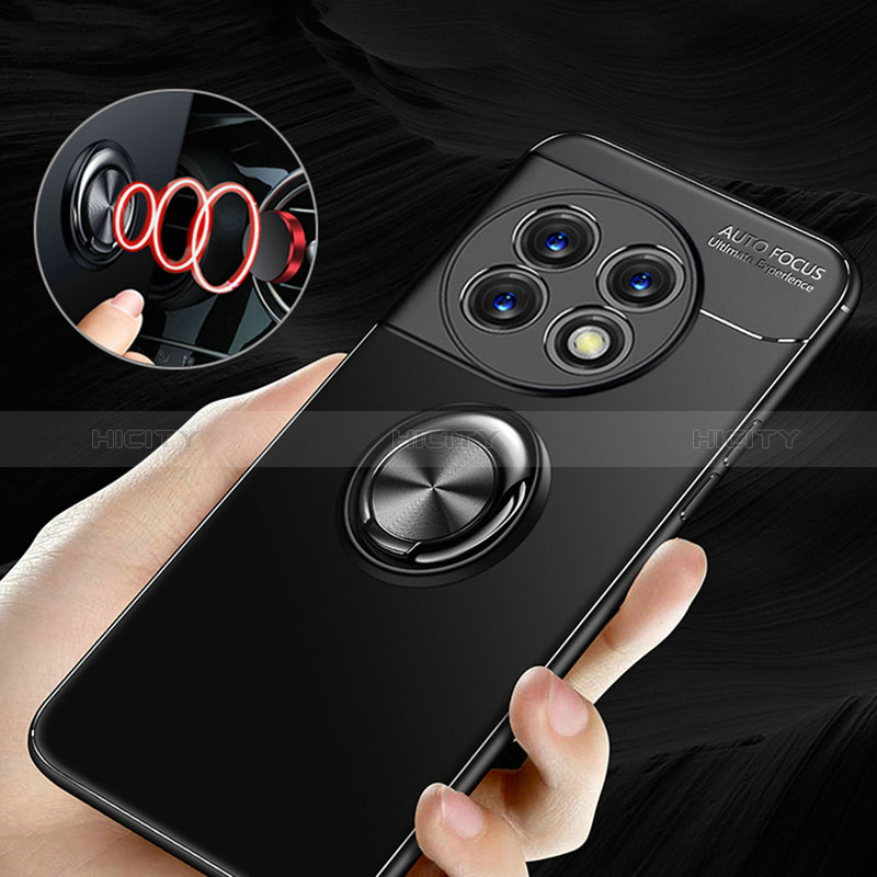 Funda Silicona Carcasa Ultrafina Goma con Magnetico Anillo de dedo Soporte SD3 para OnePlus 11R 5G