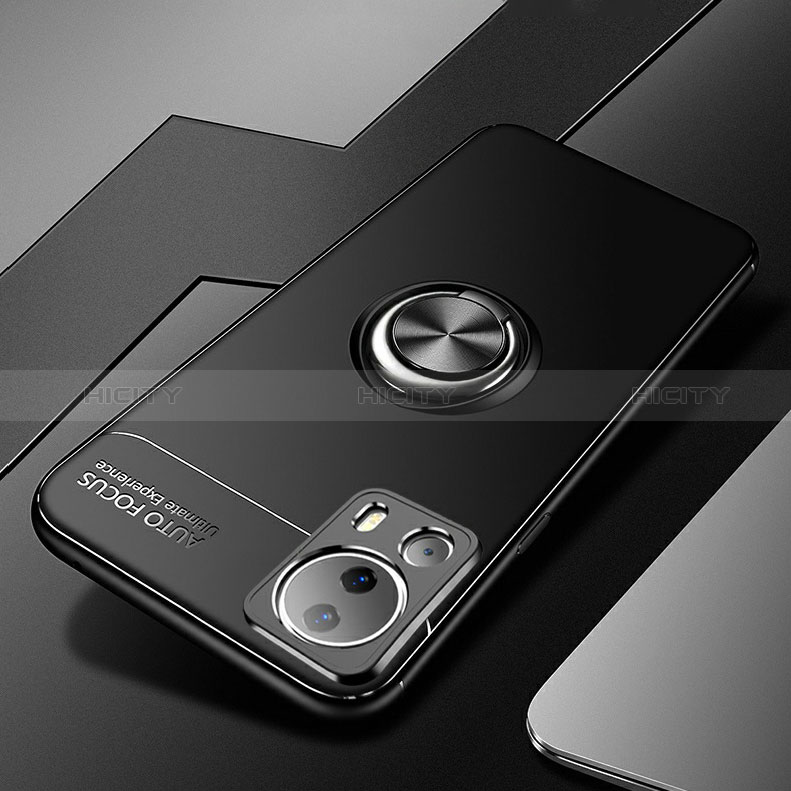 Funda Silicona Carcasa Ultrafina Goma con Magnetico Anillo de dedo Soporte SD3 para Xiaomi Mi 12 Lite NE 5G