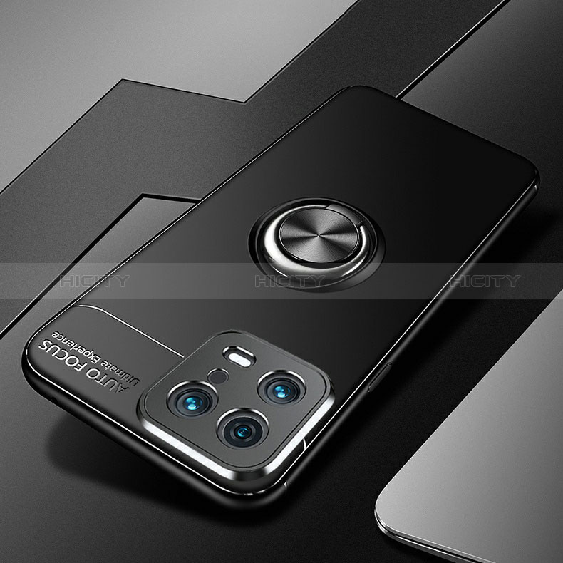 Funda Silicona Carcasa Ultrafina Goma con Magnetico Anillo de dedo Soporte SD3 para Xiaomi Mi 13 5G