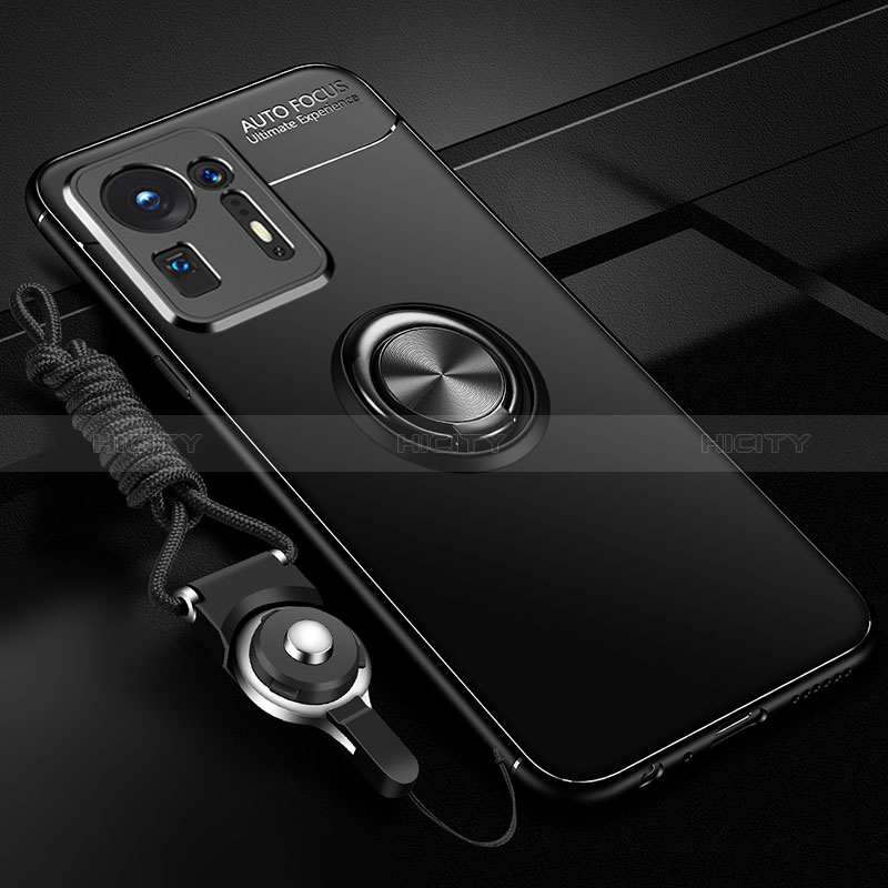 Funda Silicona Carcasa Ultrafina Goma con Magnetico Anillo de dedo Soporte SD3 para Xiaomi Mi Mix 4 5G