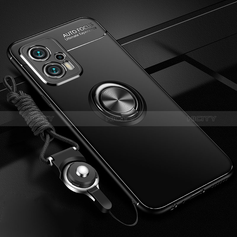 Funda Silicona Carcasa Ultrafina Goma con Magnetico Anillo de dedo Soporte SD3 para Xiaomi Poco F5 5G