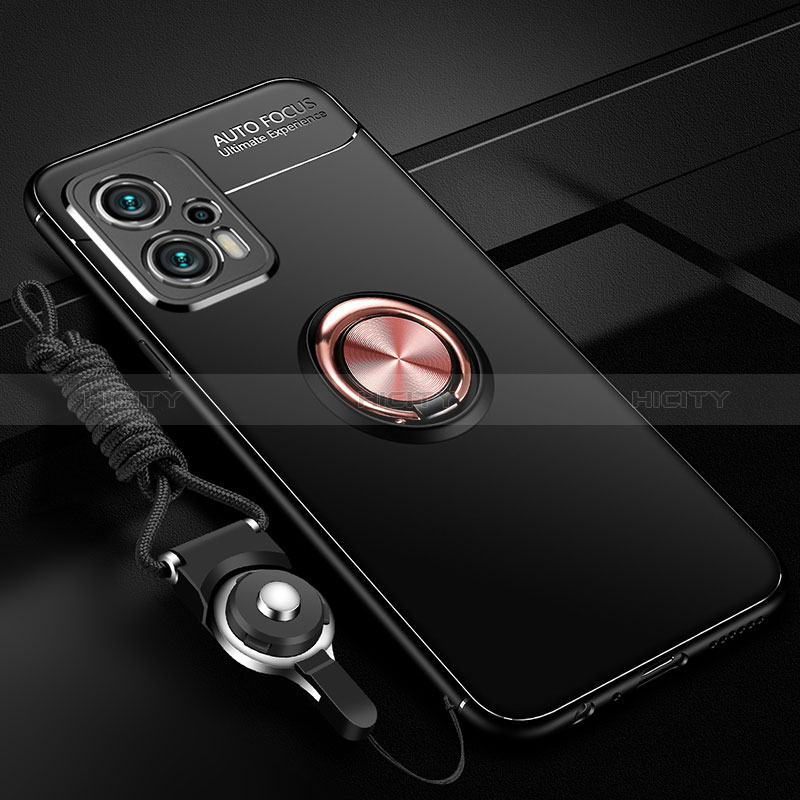 Funda Silicona Carcasa Ultrafina Goma con Magnetico Anillo de dedo Soporte SD3 para Xiaomi Poco X4 GT 5G