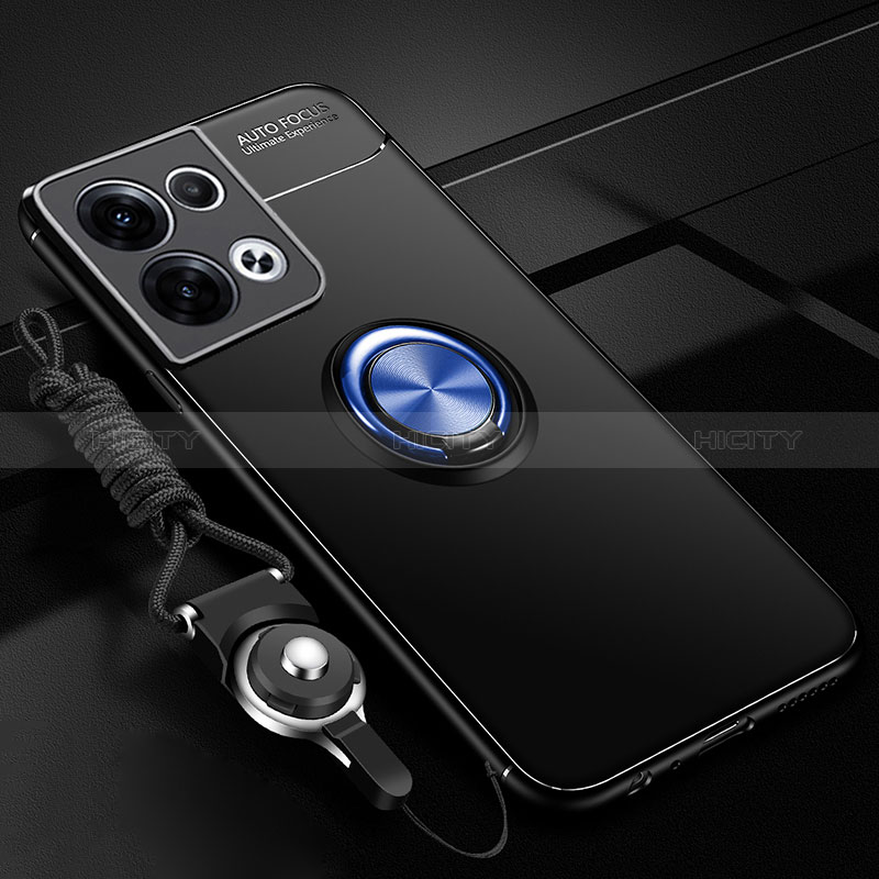 Funda Silicona Carcasa Ultrafina Goma con Magnetico Anillo de dedo Soporte SD3 para Xiaomi Redmi Note 13 Pro 5G