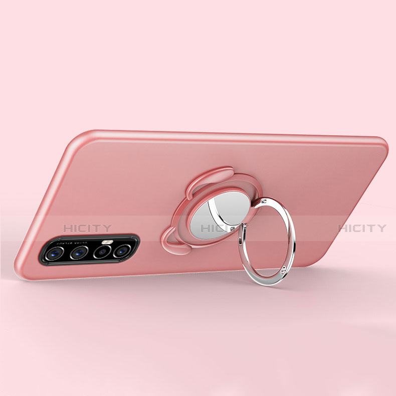 Funda Silicona Carcasa Ultrafina Goma con Magnetico Anillo de dedo Soporte T01 para Oppo Find X2 Neo