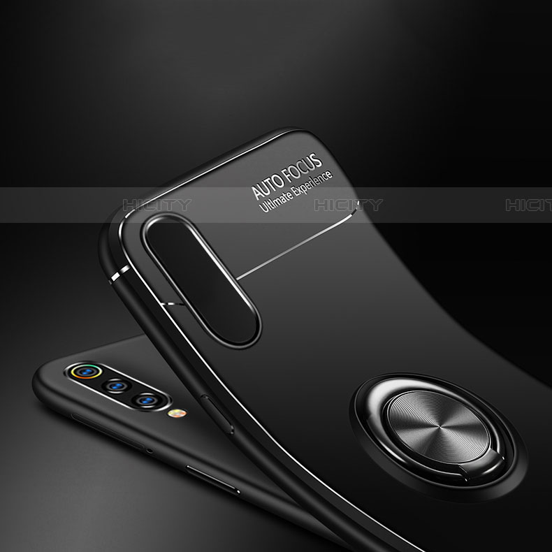 Funda Silicona Carcasa Ultrafina Goma con Magnetico Anillo de dedo Soporte T01 para Samsung Galaxy A70