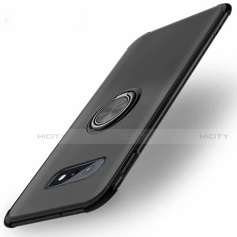 Funda Silicona Carcasa Ultrafina Goma con Magnetico Anillo de dedo Soporte T01 para Samsung Galaxy S10e