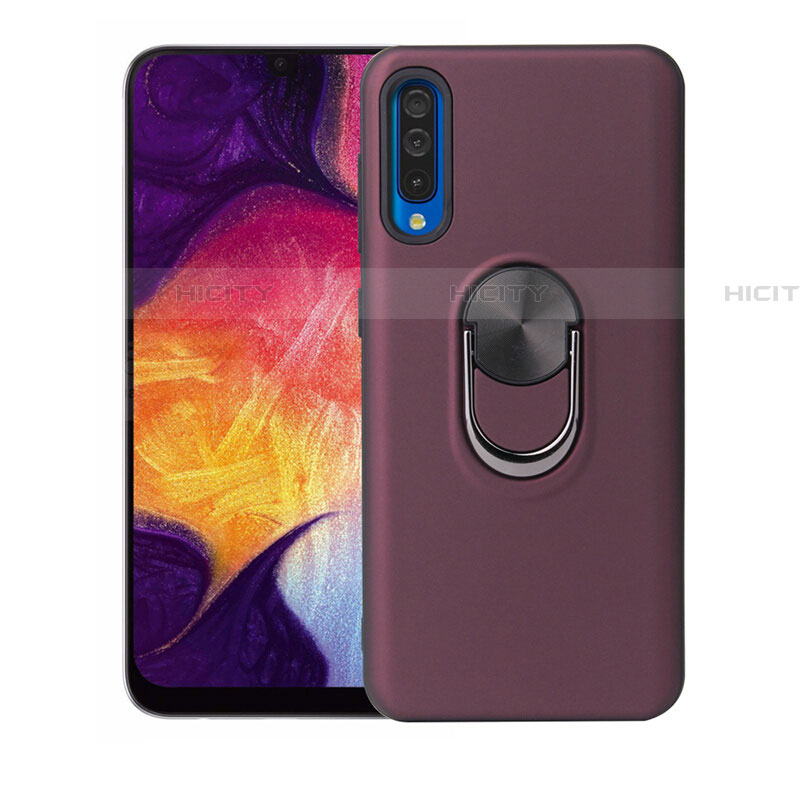 Funda Silicona Carcasa Ultrafina Goma con Magnetico Anillo de dedo Soporte T02 para Samsung Galaxy A70