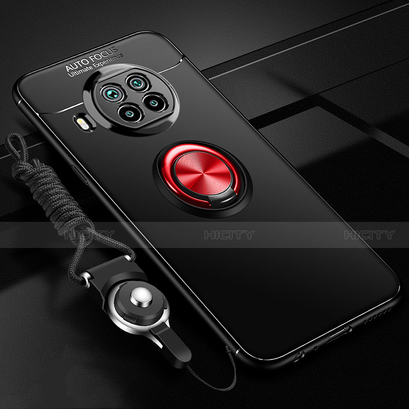 Funda Silicona Carcasa Ultrafina Goma con Magnetico Anillo de dedo Soporte T02 para Xiaomi Mi 10T Lite 5G