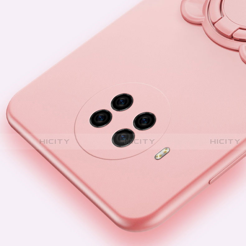 Funda Silicona Carcasa Ultrafina Goma con Magnetico Anillo de dedo Soporte T03 para Xiaomi Mi 10T Lite 5G