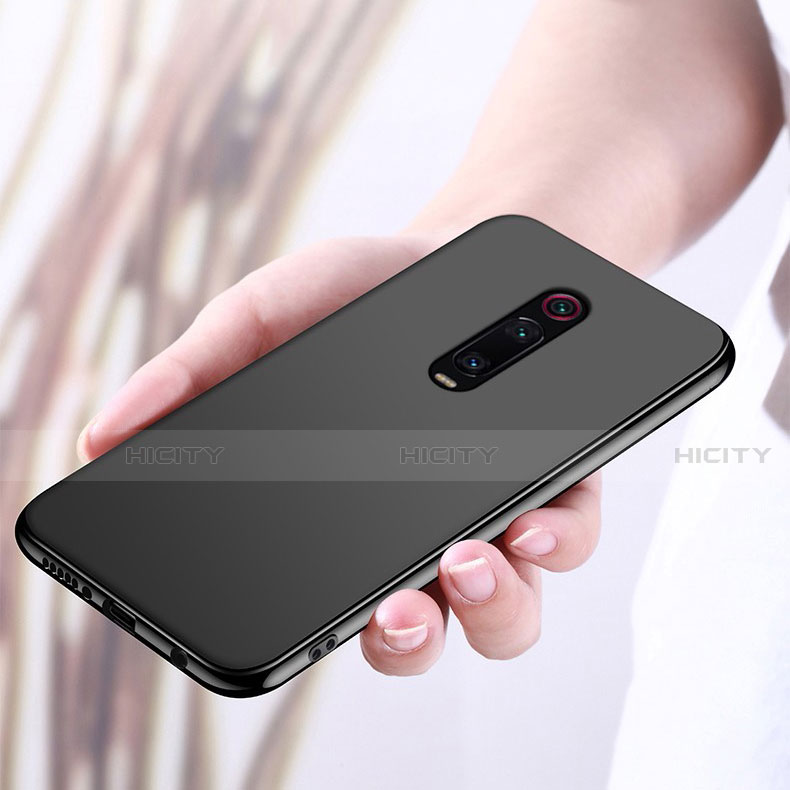 Funda Silicona Carcasa Ultrafina Goma con Magnetico Anillo de dedo Soporte T03 para Xiaomi Redmi K20