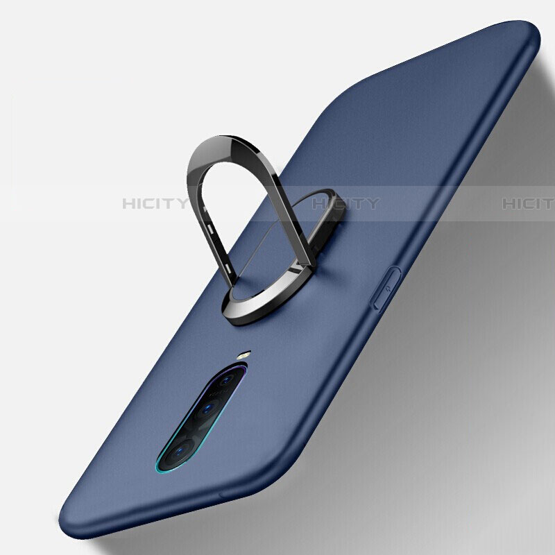 Funda Silicona Carcasa Ultrafina Goma con Magnetico Anillo de dedo Soporte T04 para Oppo RX17 Pro