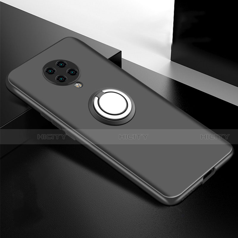 Funda Silicona Carcasa Ultrafina Goma con Magnetico Anillo de dedo Soporte T04 para Xiaomi Redmi K30 Pro Zoom