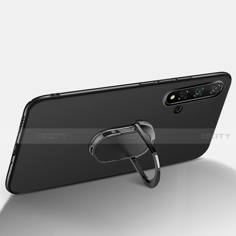 Funda Silicona Carcasa Ultrafina Goma con Magnetico Anillo de dedo Soporte T05 para Huawei Honor 20