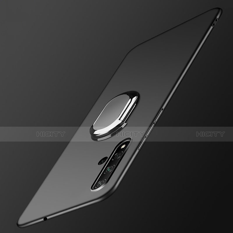 Funda Silicona Carcasa Ultrafina Goma con Magnetico Anillo de dedo Soporte T05 para Huawei Honor 20S