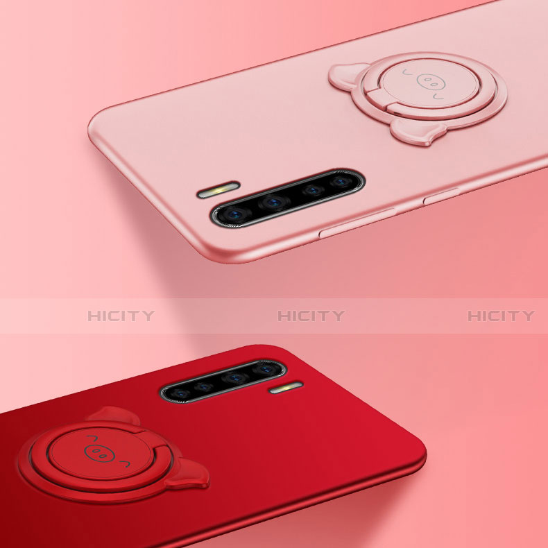 Funda Silicona Carcasa Ultrafina Goma con Magnetico Anillo de dedo Soporte T05 para Oppo A91